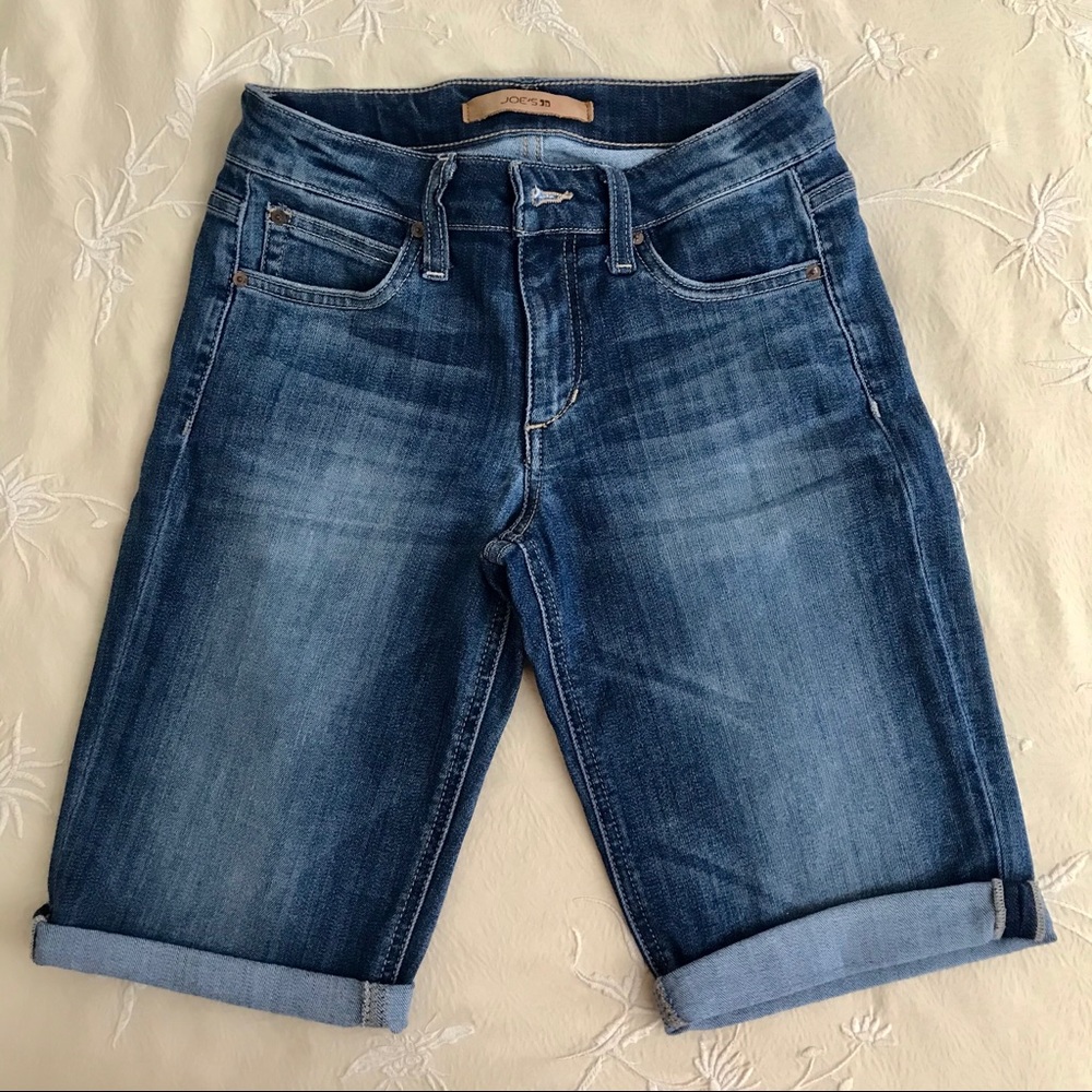Joe's Jeans Women's Mid Wash Denim Bermuda Shorts